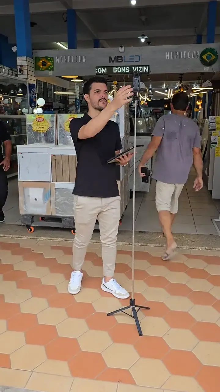 Gravação em campo, na loja do cliente