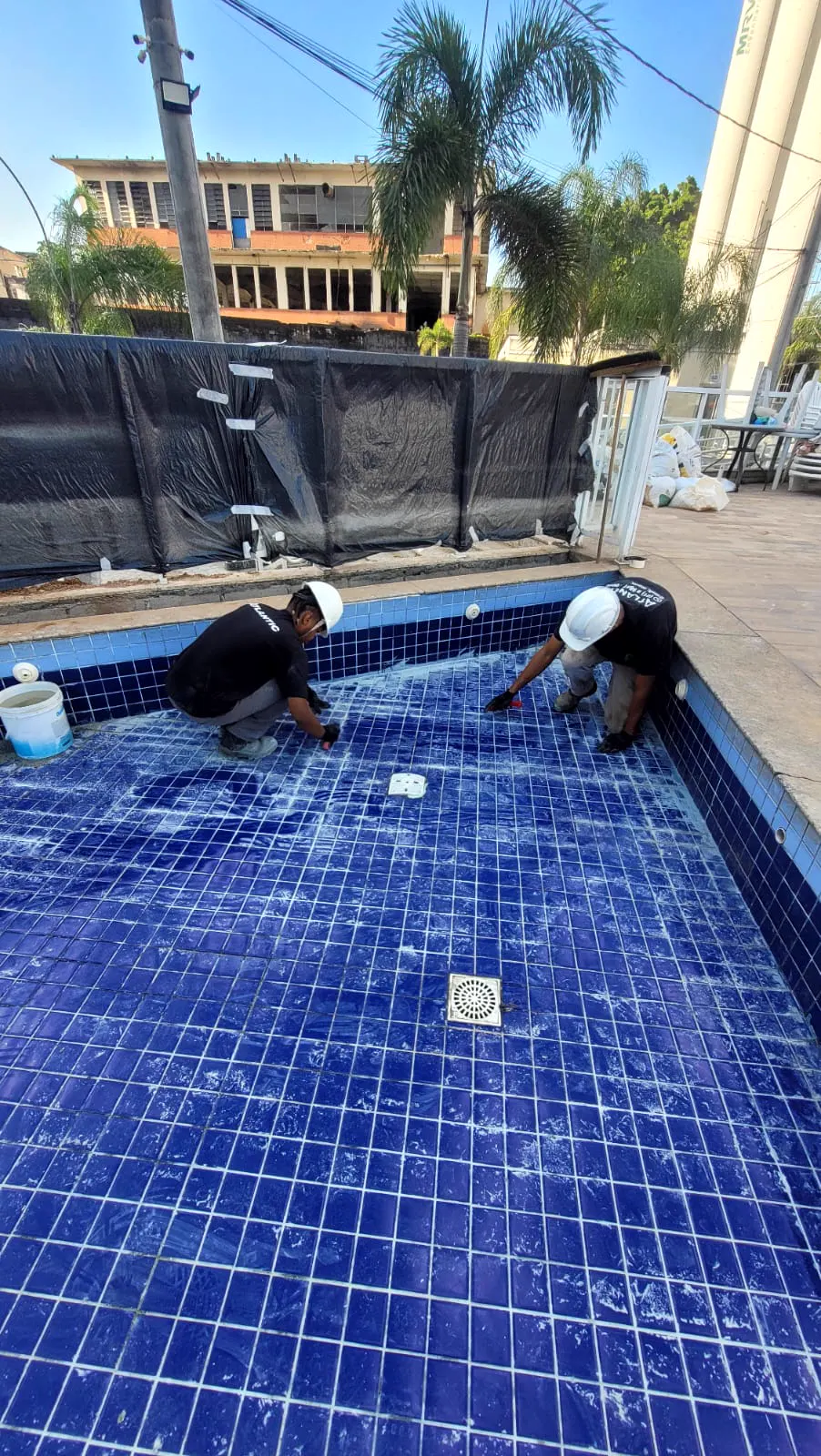 Reforma de rejunte de piscina