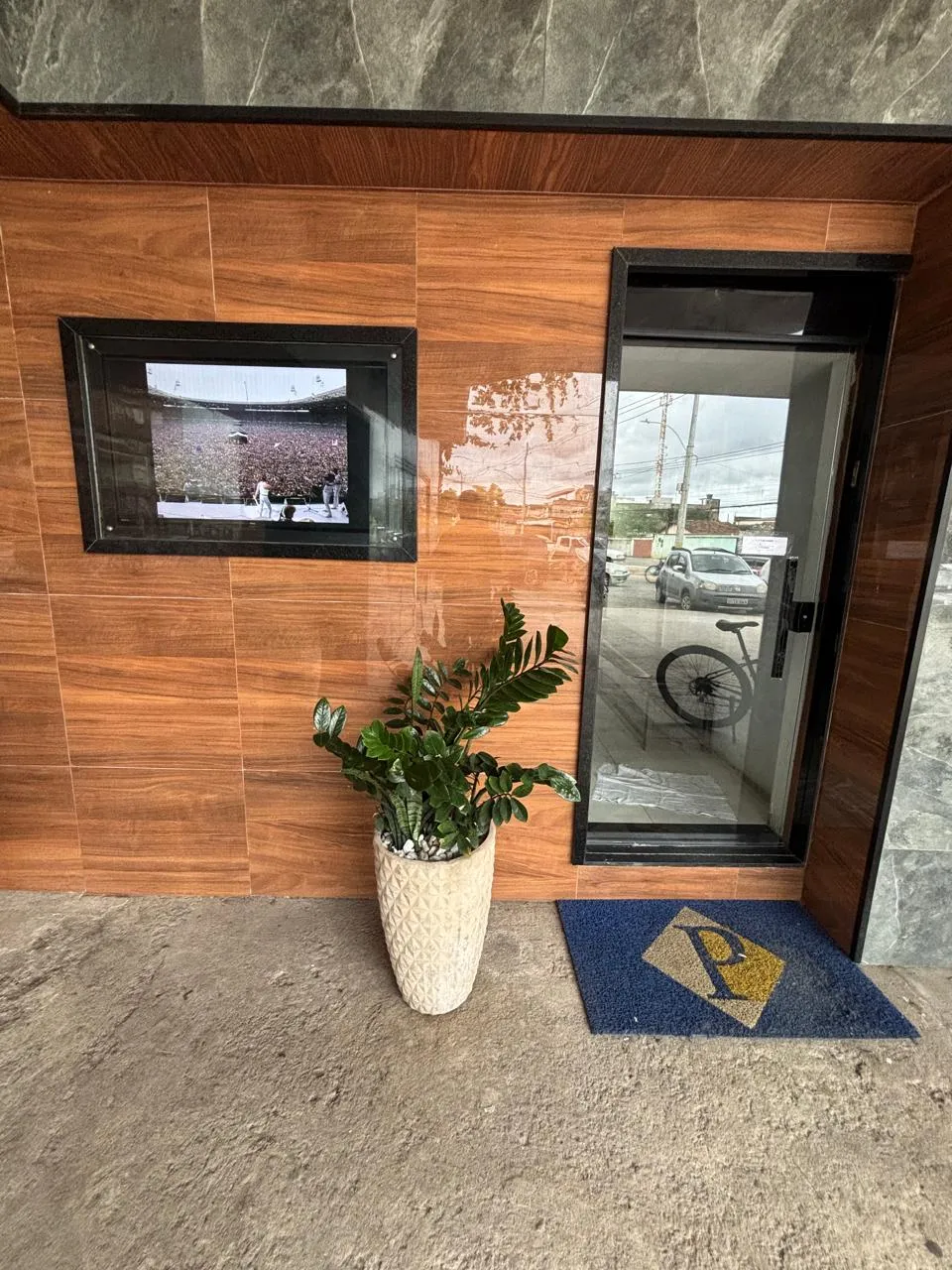 Decoração da parede de entrada