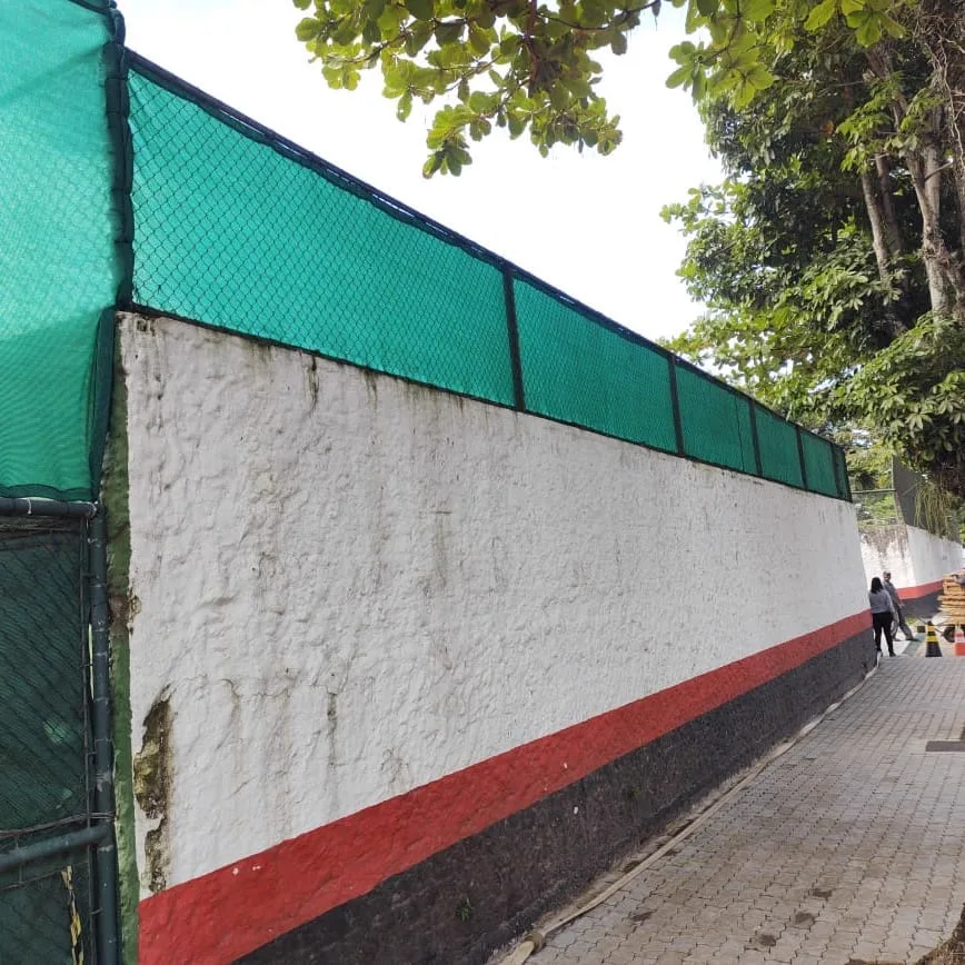 Obra de grande porte com tela